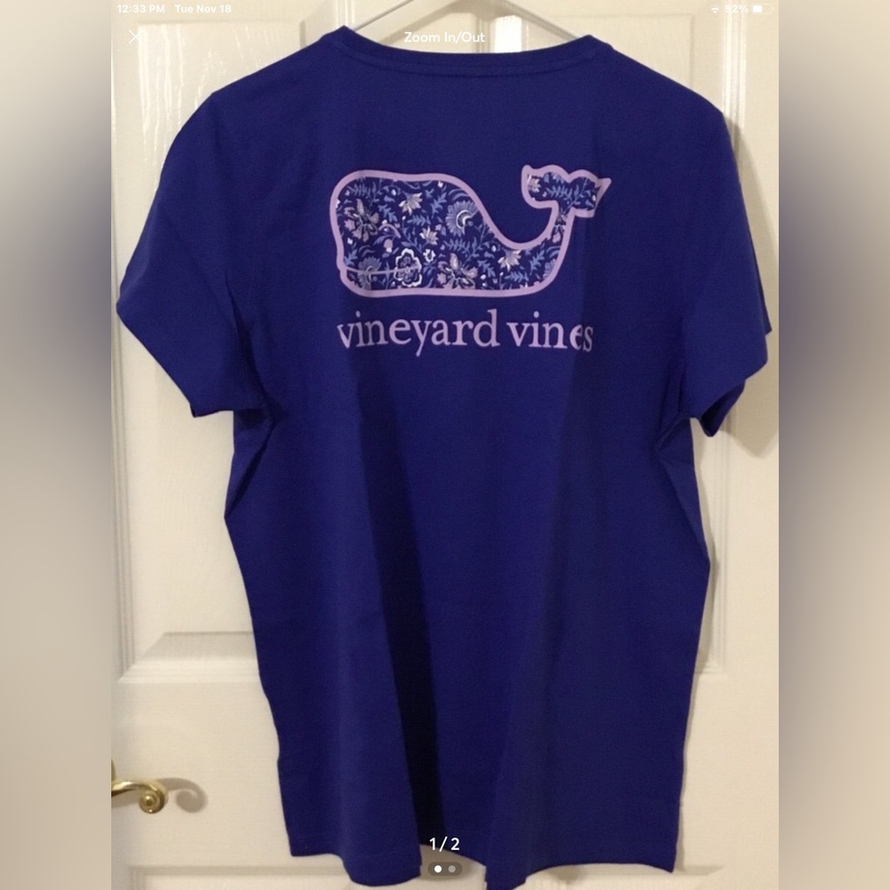 Vineyard Vines Anegada Whale Ocean Reef Short Sleeve Tee Women’s XL